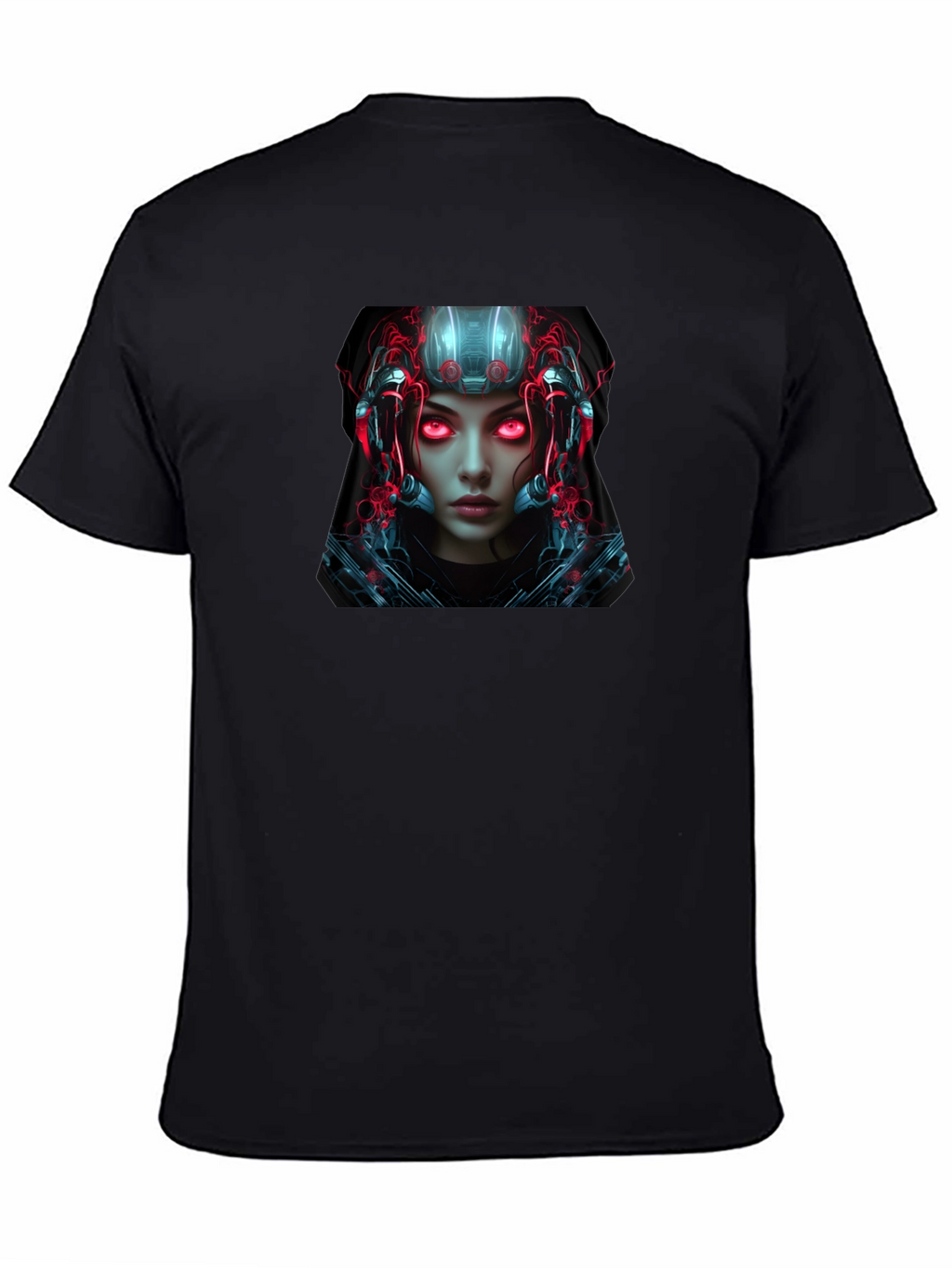 Cyberpunk Android Graphic Black T-Shirt
