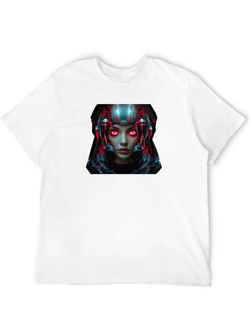 Cyberpunk Android Graphic Black T-Shirt