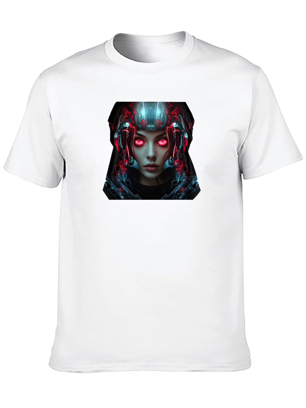 Cyberpunk Android Graphic Black T-Shirt