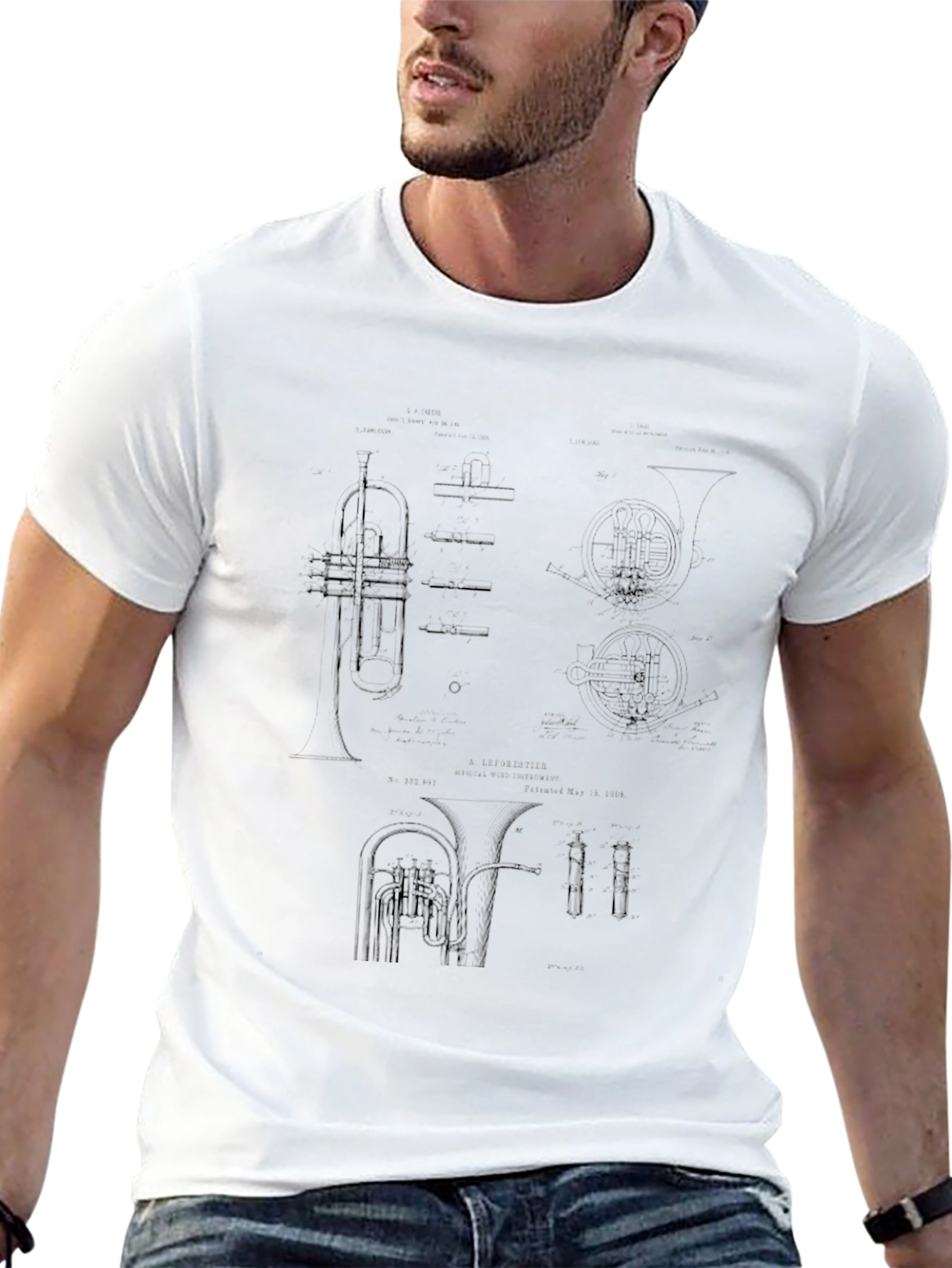 Dark Tuba Blueprint Tee