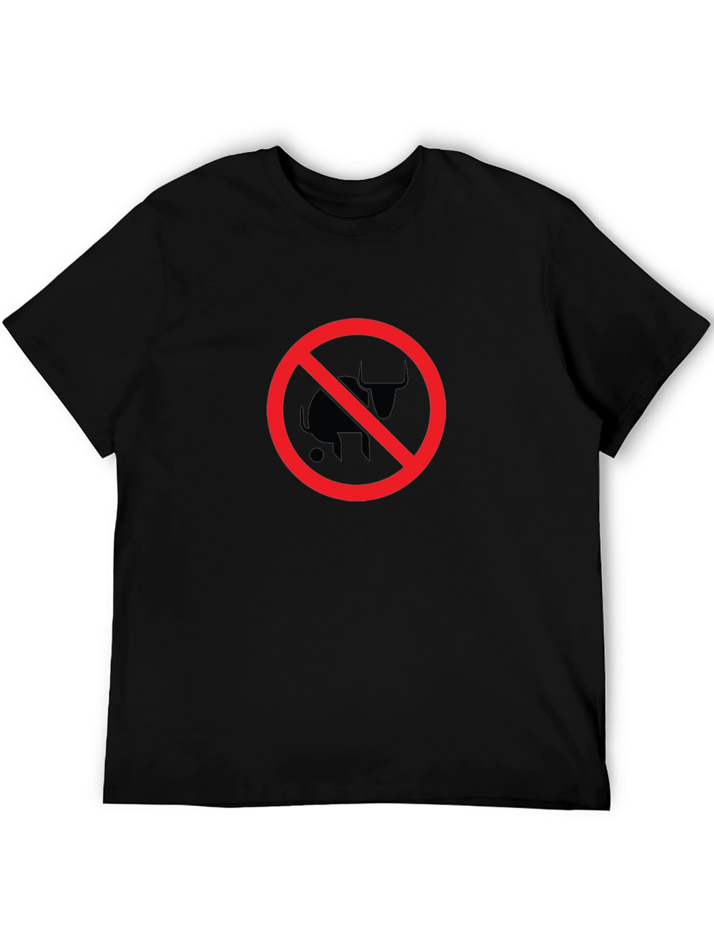 No Bull T-Shirt - Black Crew Neck Tee