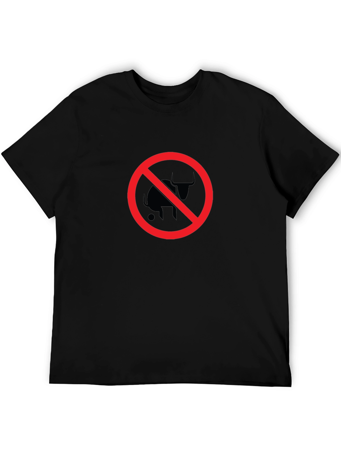 No Bull T-Shirt - Black Crew Neck Tee