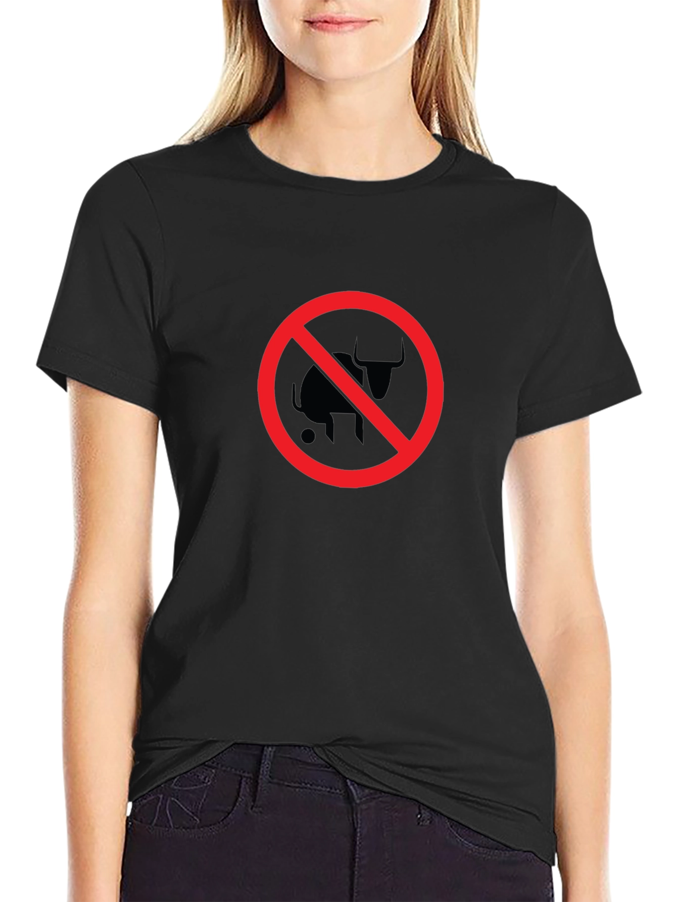 No Bull T-Shirt - Black Crew Neck Tee