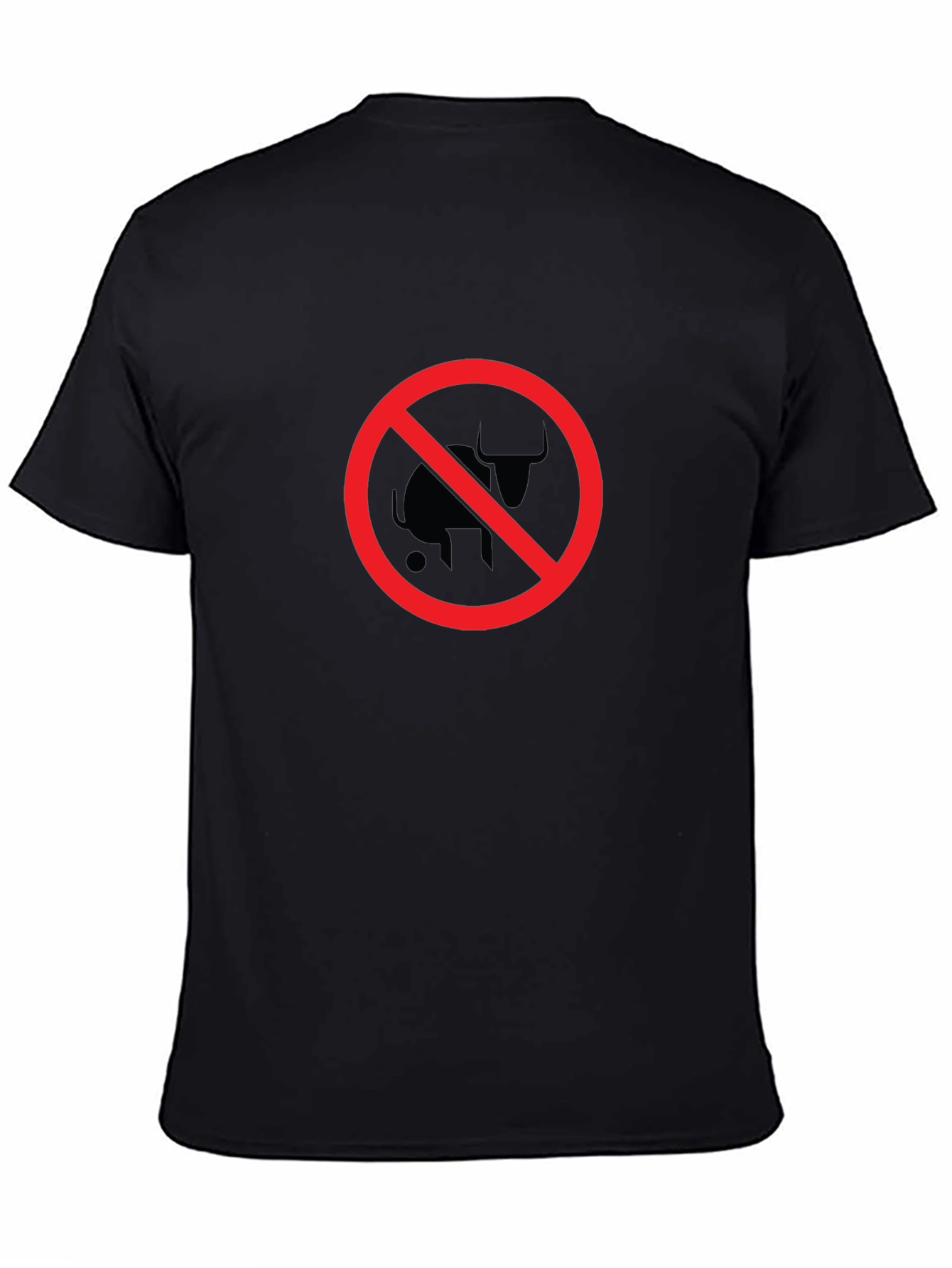 No Bull T-Shirt - Black Crew Neck Tee
