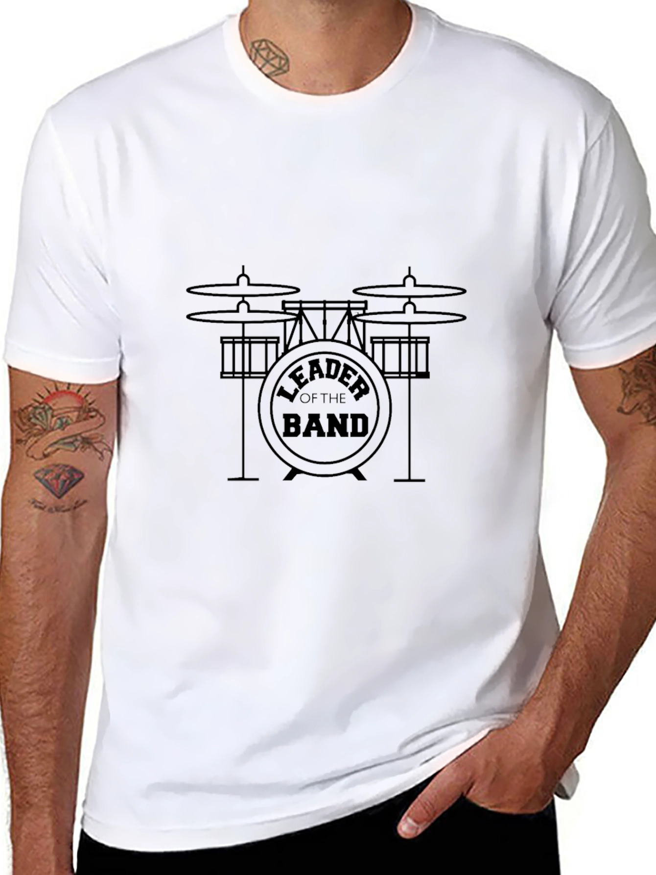 Leader of the Band Drum Set Graphic Tee