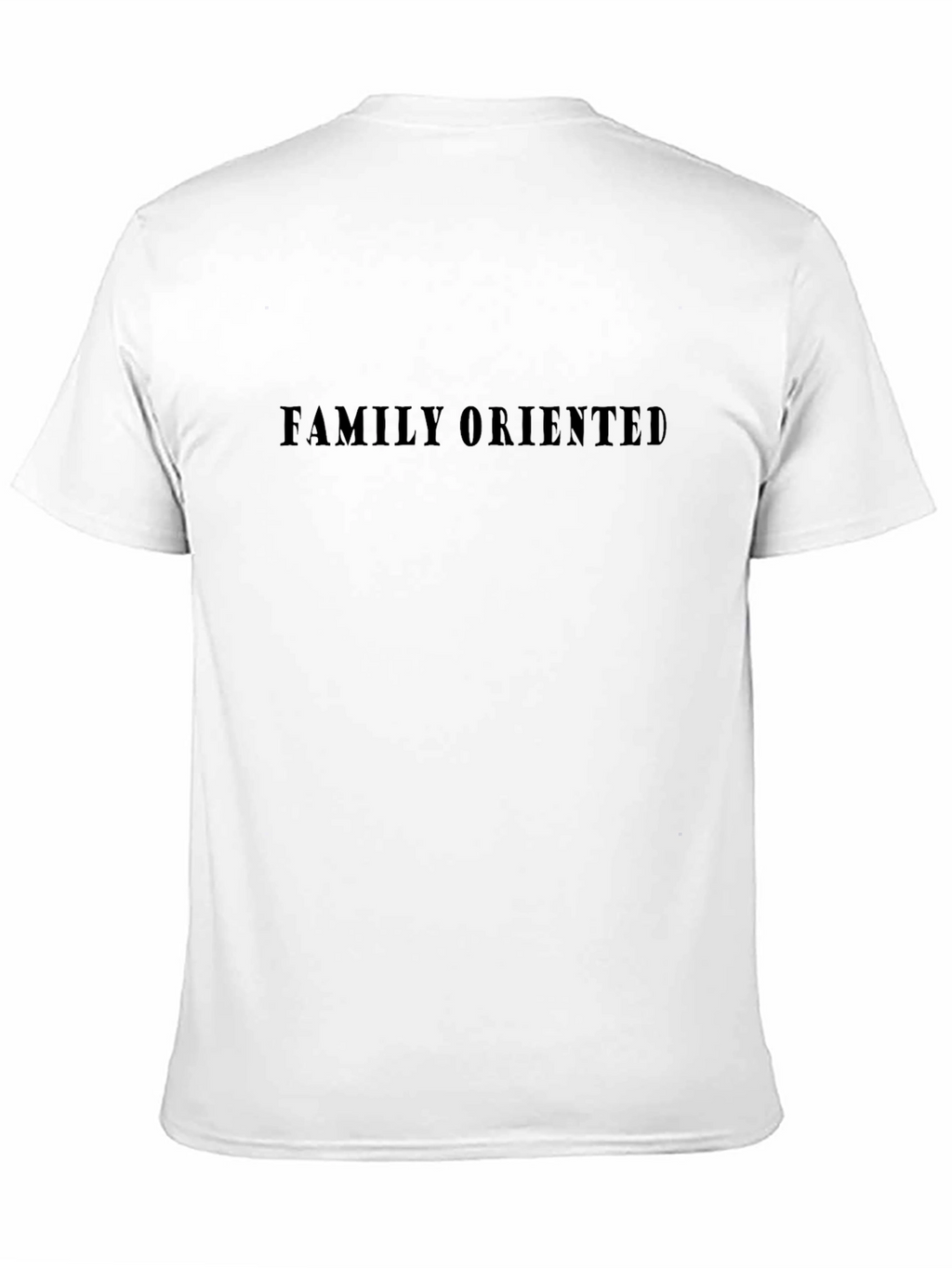 Family Oriented Black Graphic T-Shirt