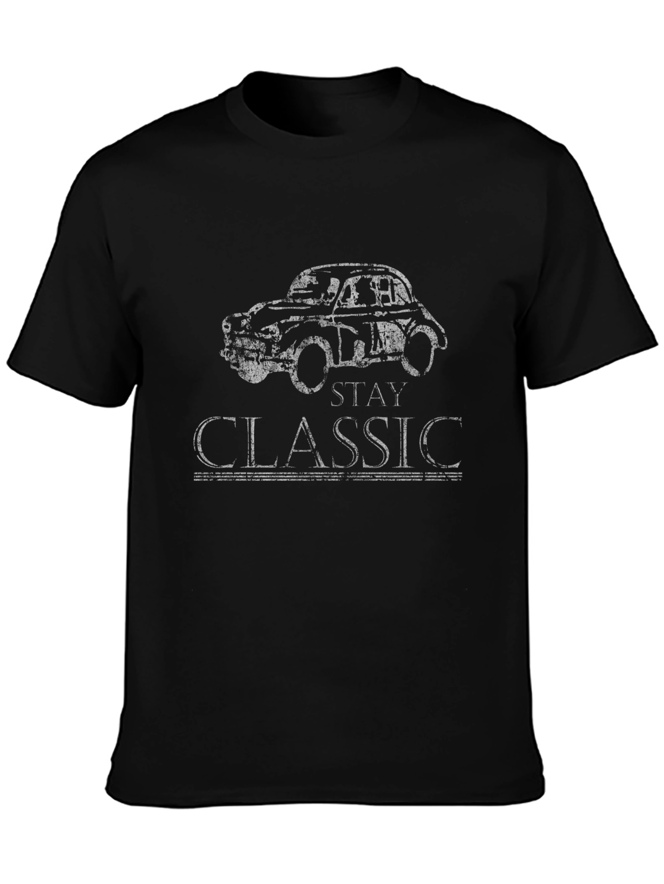 Stay Classic Car Graphic Tee - Black