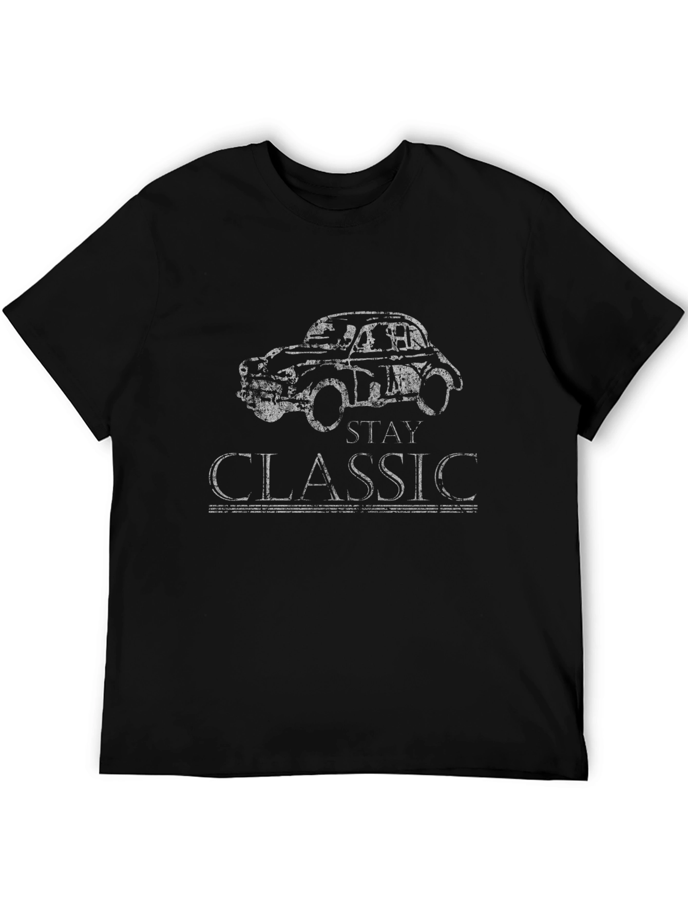 Stay Classic Car Graphic Tee - Black