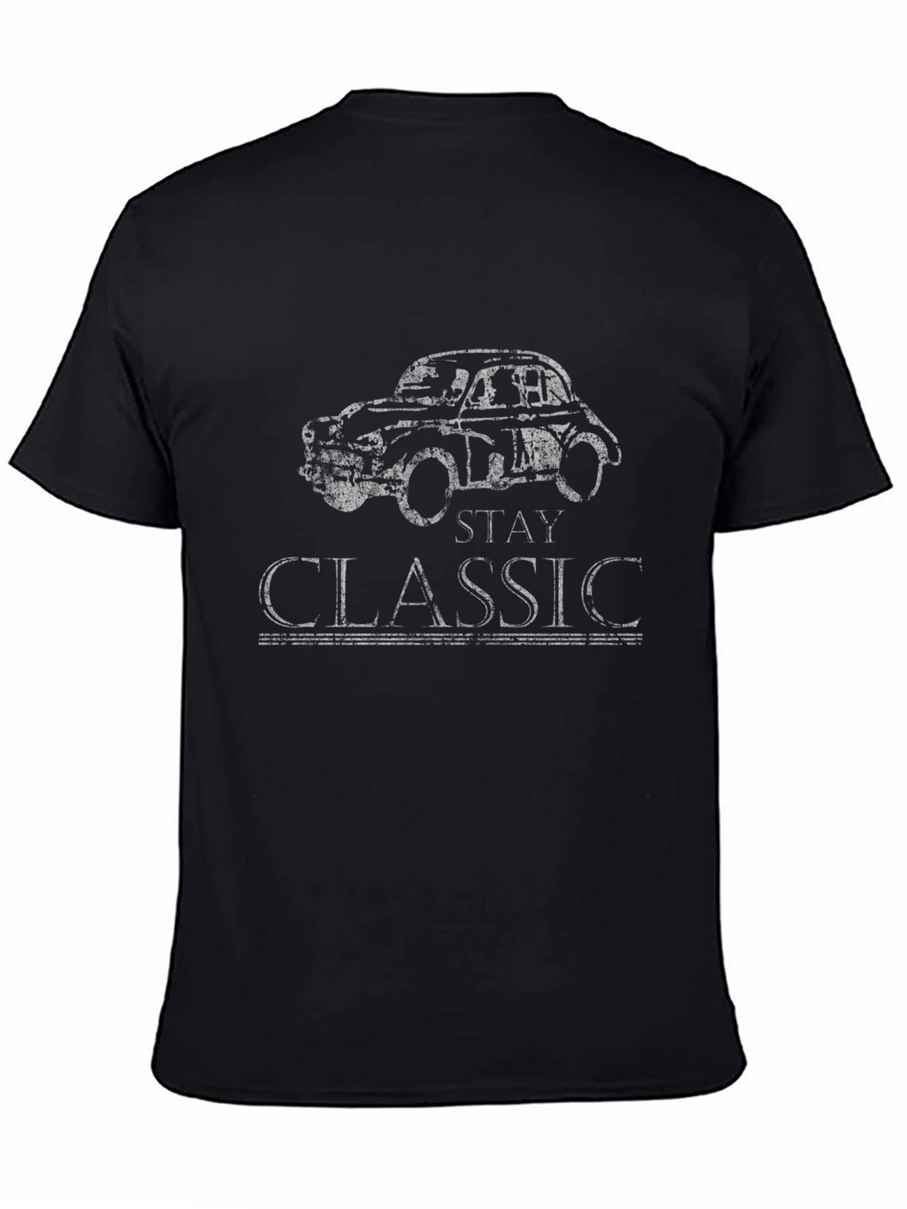 Stay Classic Car Graphic Tee - Black