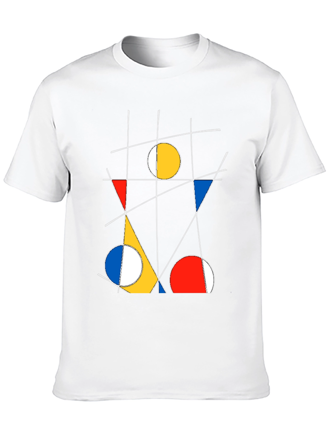 Abstract Geometric Art Black T-Shirt