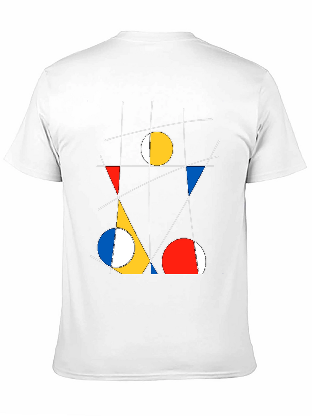 Abstract Geometric Art Black T-Shirt