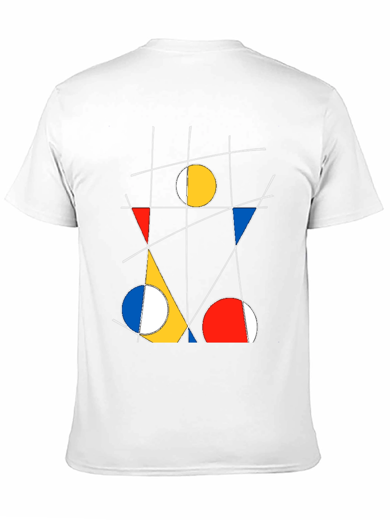 Abstract Geometric Art Black T-Shirt