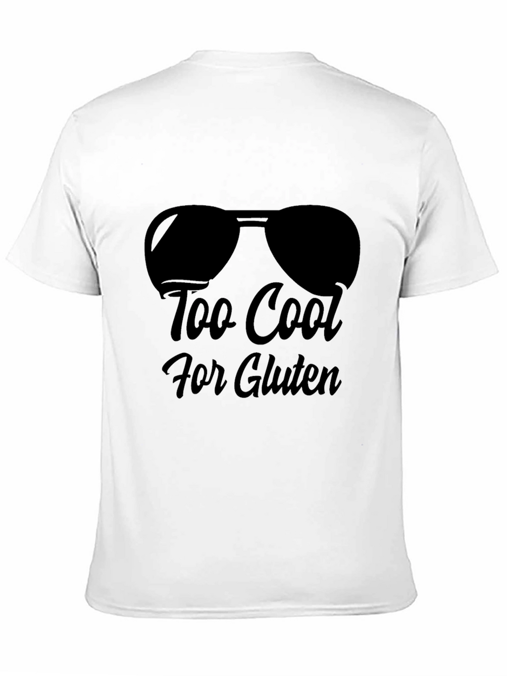 Too Cool for Gluten Black T-Shirt