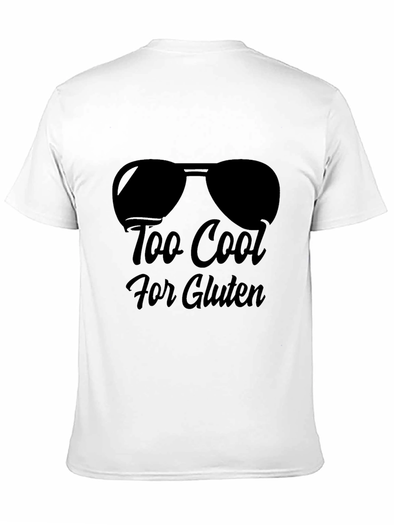 Too Cool for Gluten Black T-Shirt