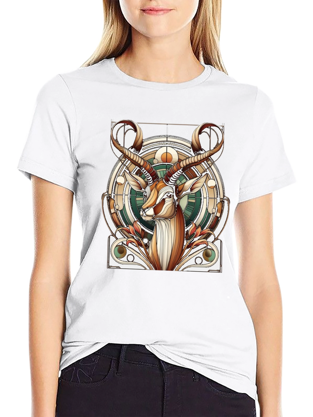 Gazelle Art Nouveau Graphic Tee