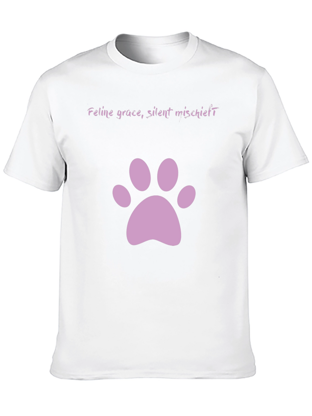 Feline Grace Cat Paw Print T-Shirt