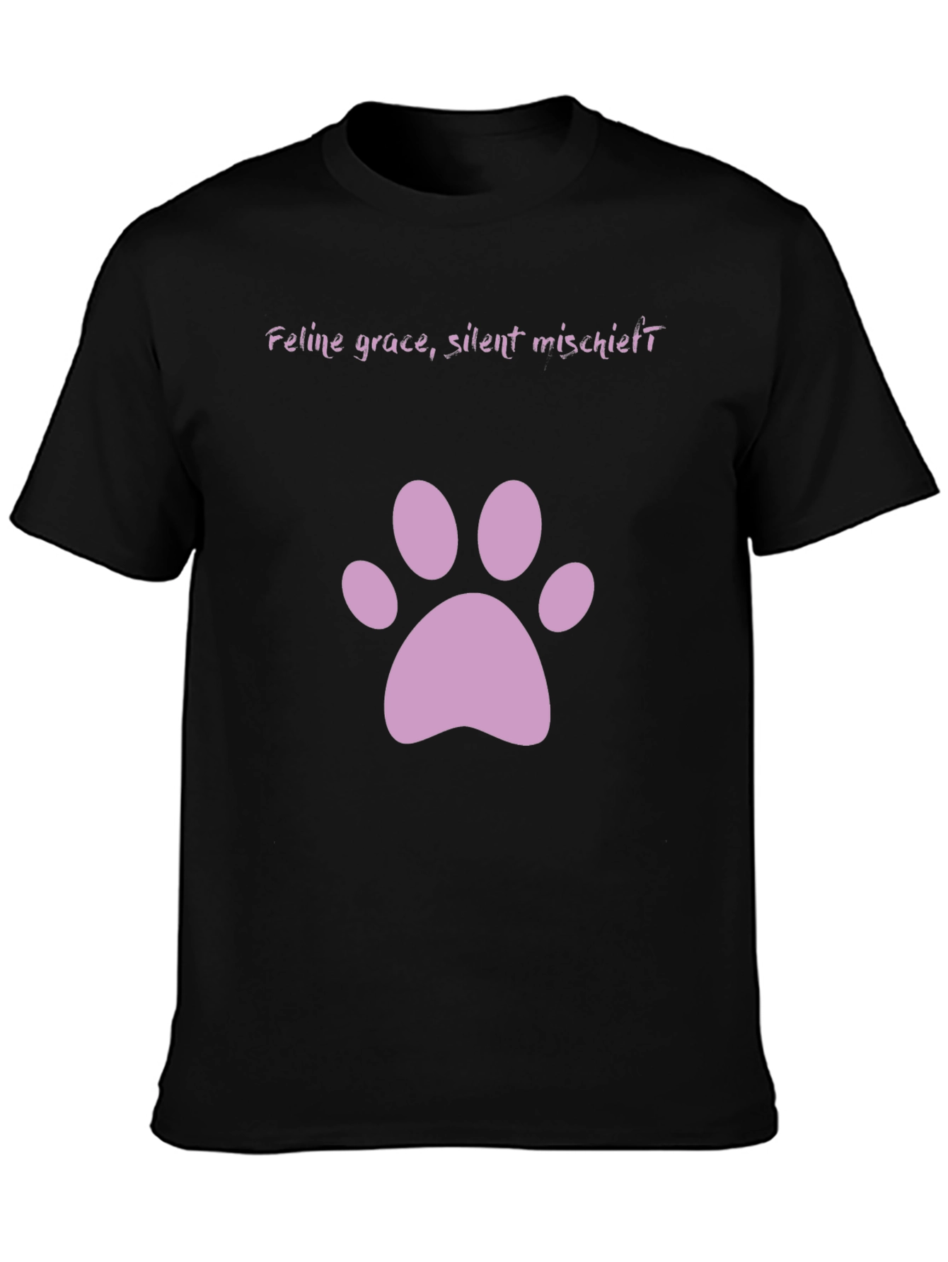 Feline Grace Cat Paw Print T-Shirt