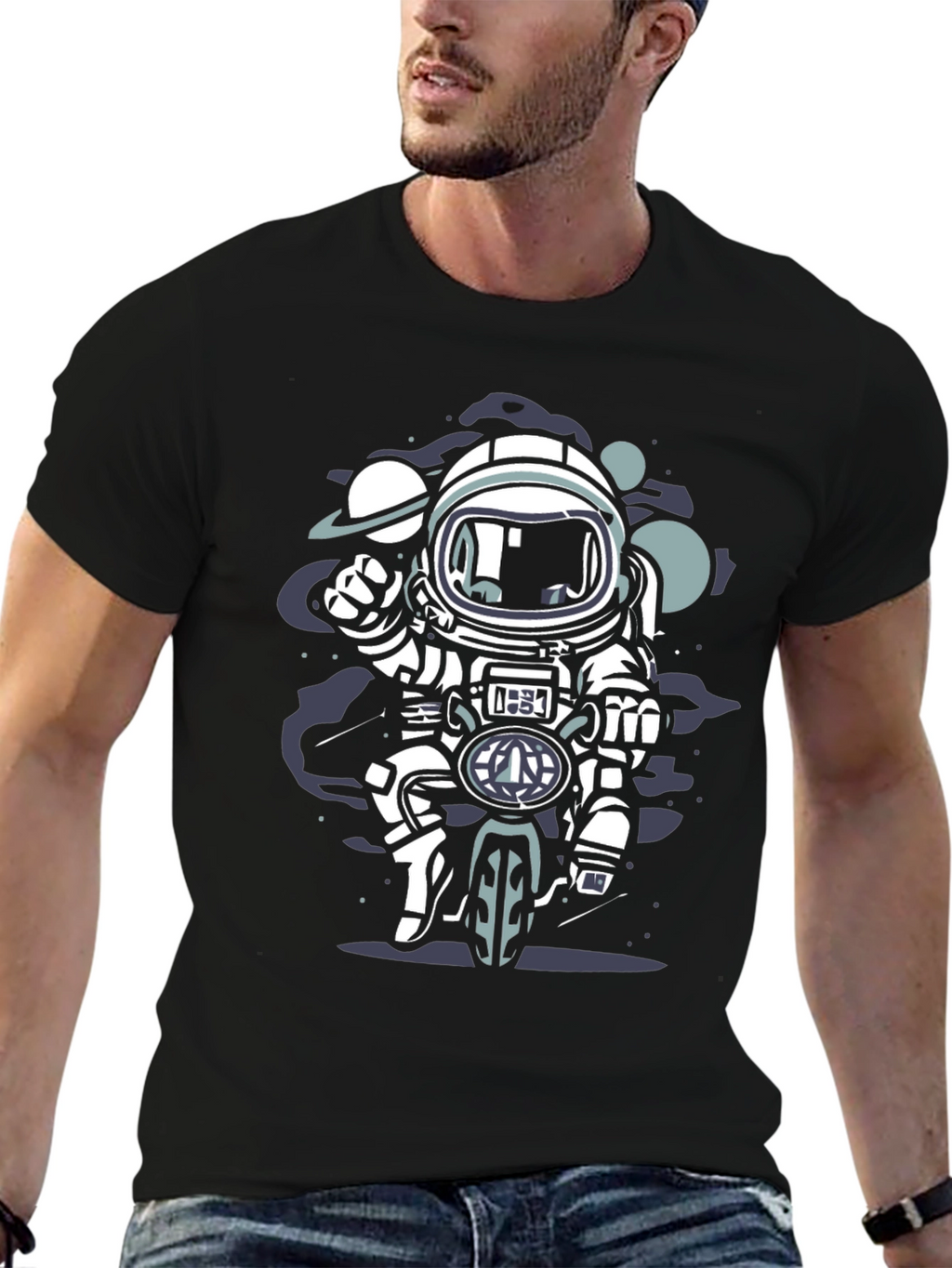 Astronaut Motorcycle T-Shirt