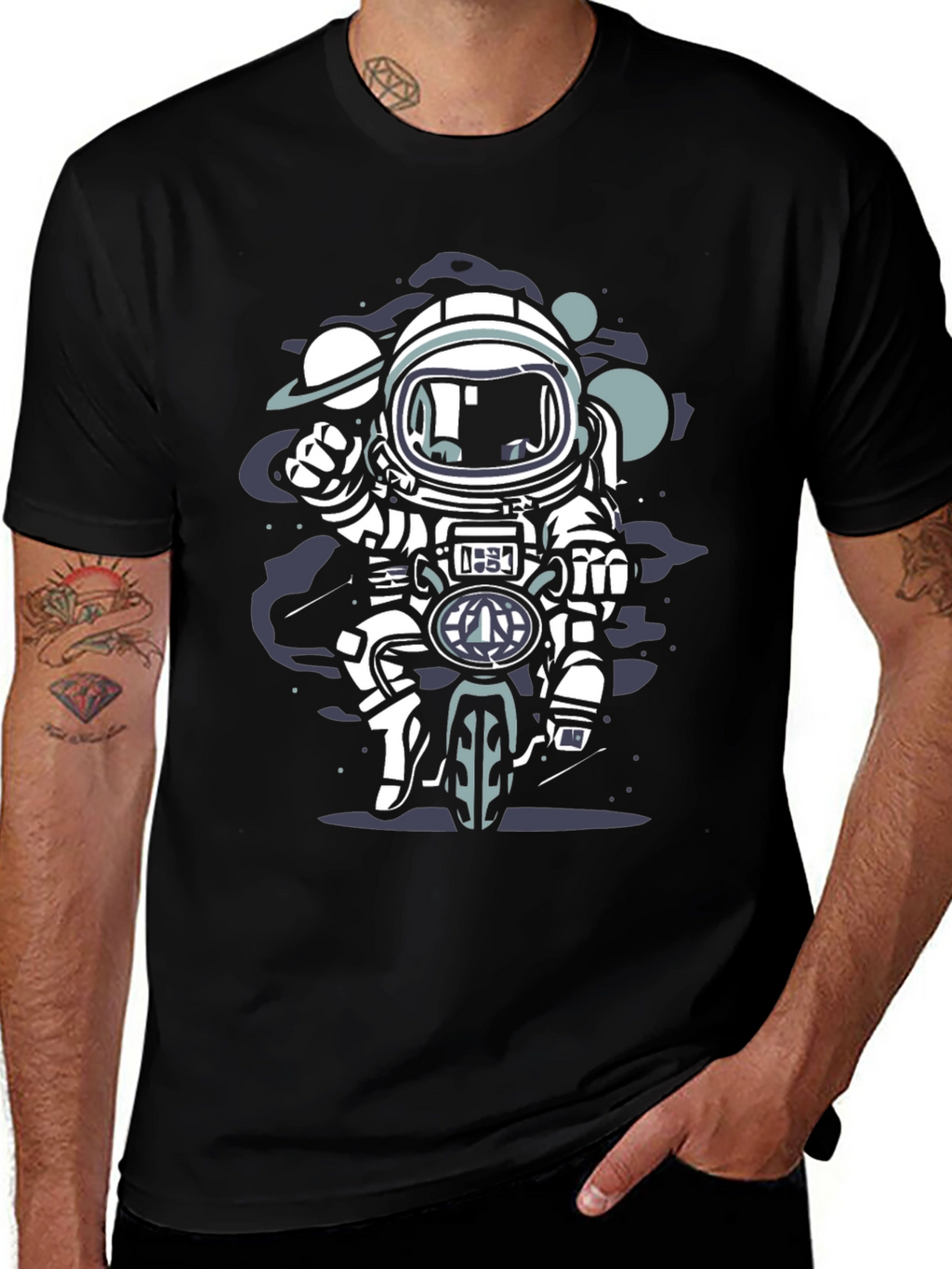 Astronaut Motorcycle T-Shirt