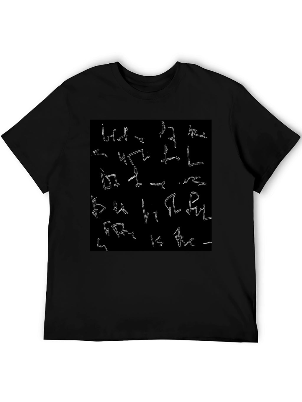 Abstract Symbol Black T-Shirt