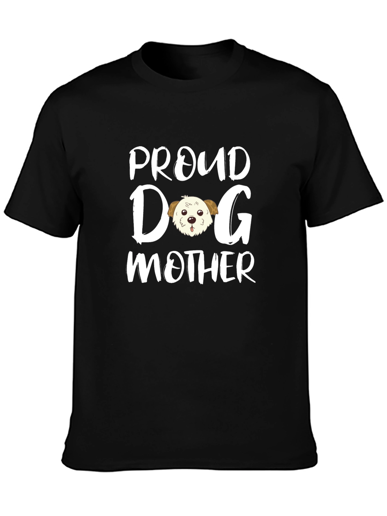 Proud Dog Mother Black T-Shirt