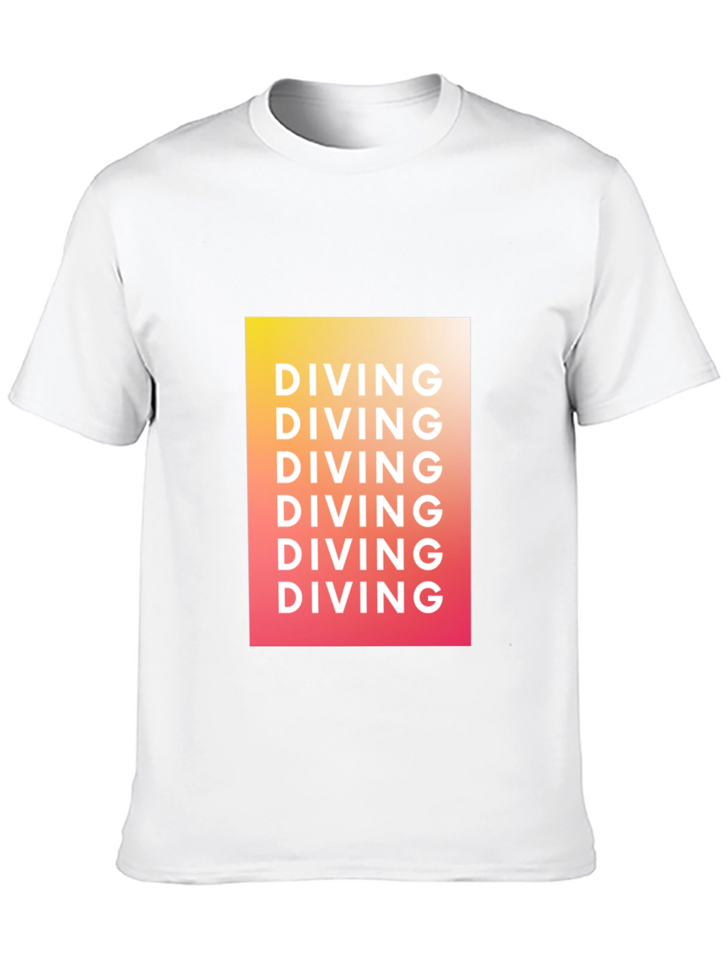 Diving Graphic Tee - Gradient Black T-Shirt