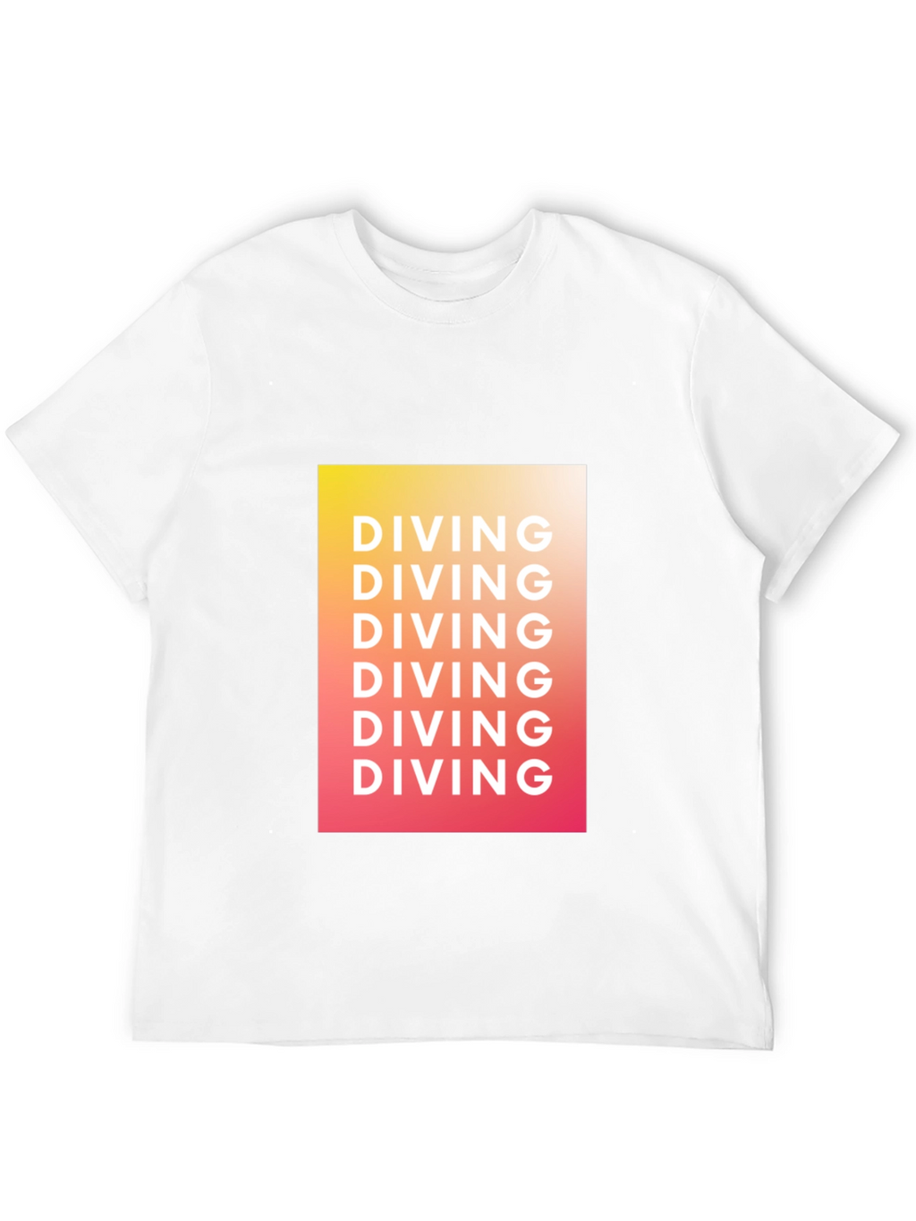 Diving Graphic Tee - Gradient Black T-Shirt