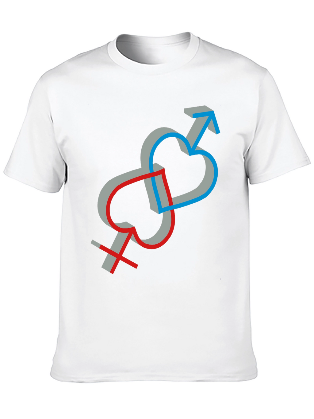 Symbolic Love Intertwined Unisex T-Shirt