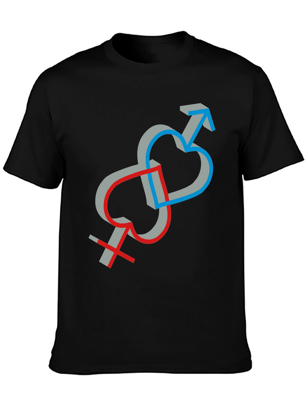Symbolic Love Intertwined Unisex T-Shirt