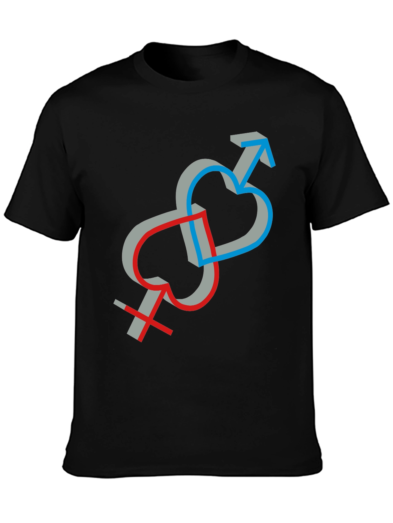 Symbolic Love Intertwined Unisex T-Shirt
