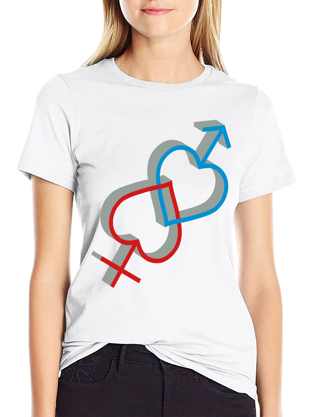 Symbolic Love Intertwined Unisex T-Shirt