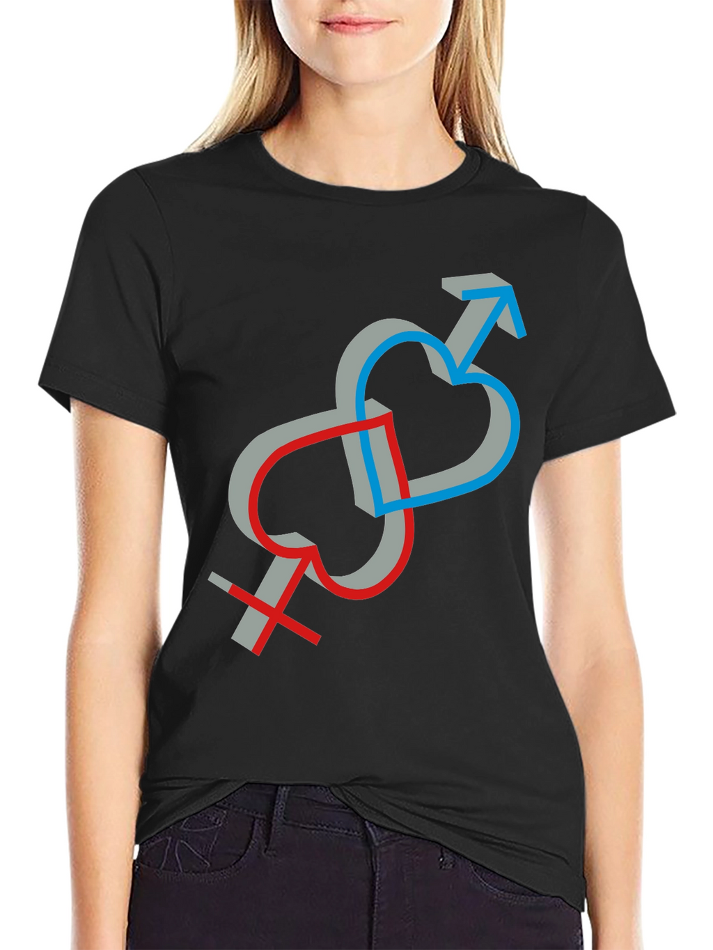 Symbolic Love Intertwined Unisex T-Shirt