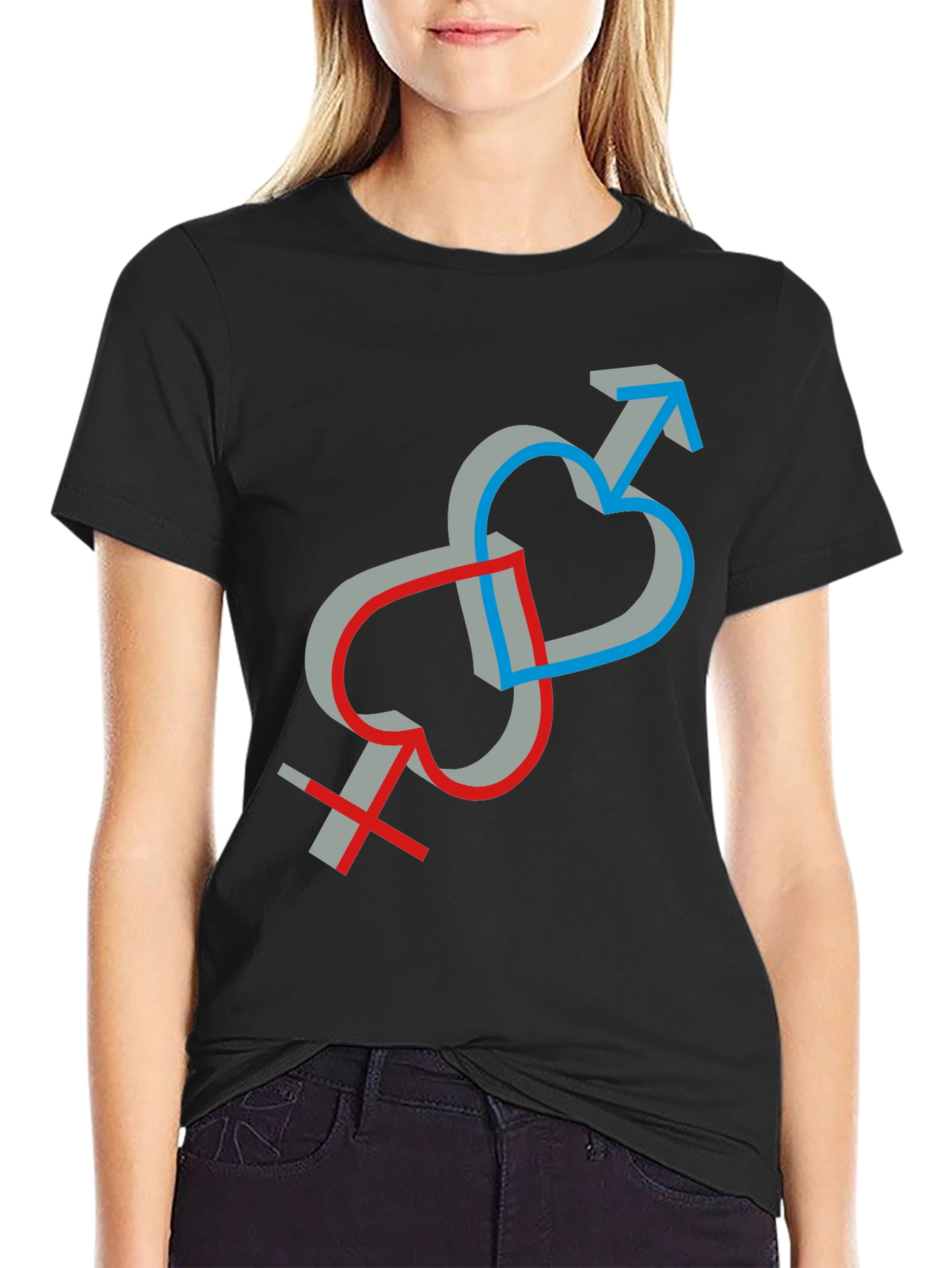 Symbolic Love Intertwined Unisex T-Shirt