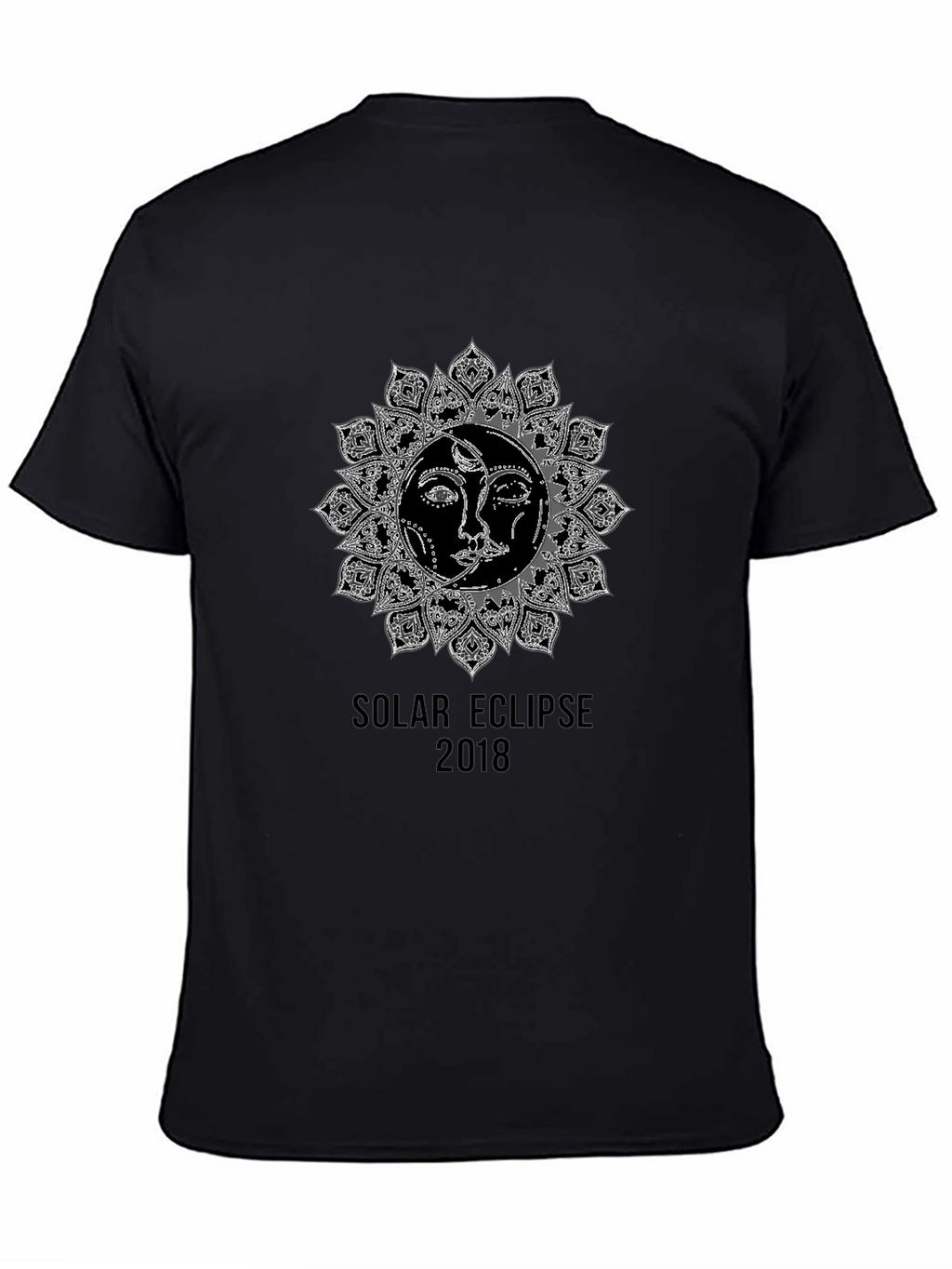 Solar Eclipse 2018 Graphic T-Shirt - Black
