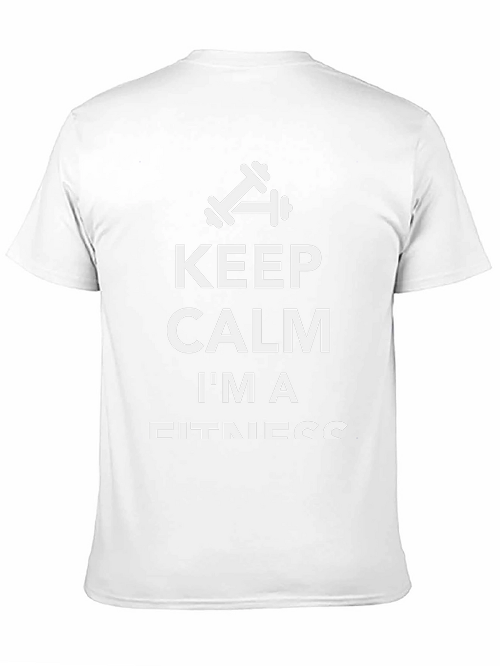 Keep Calm Im A Fitness - Black T-Shirt