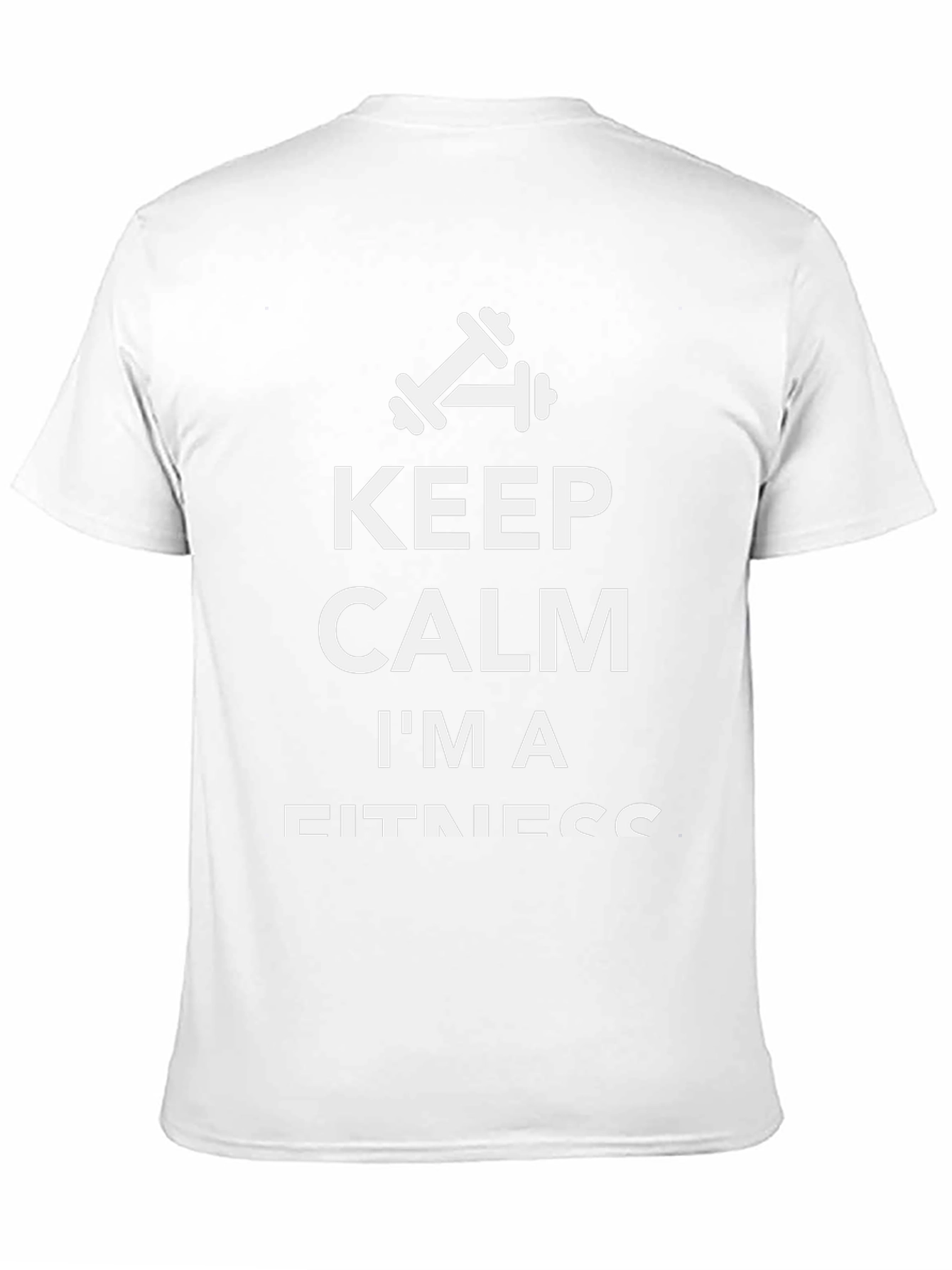 Keep Calm Im A Fitness - Black T-Shirt
