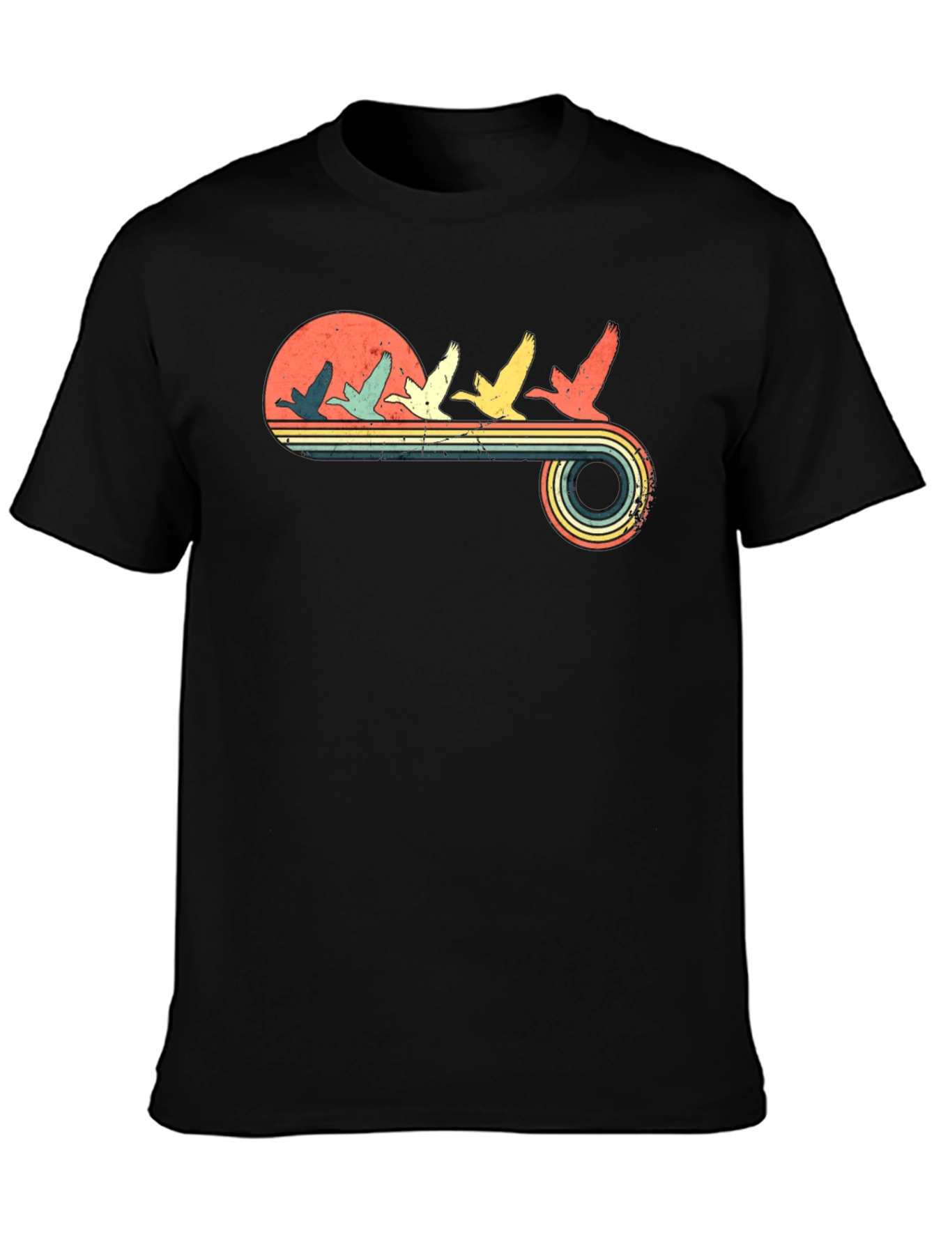 Retro Flying Geese Graphic Tee
