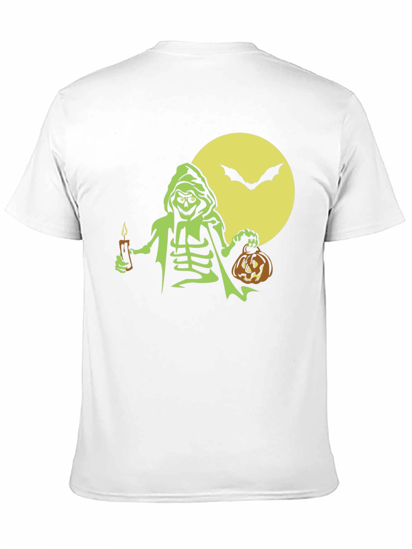 Halloween Skeleton Graphic Tee - Spooky Fun