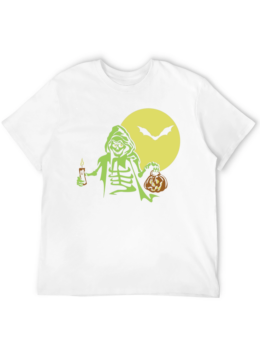 Halloween Skeleton Graphic Tee - Spooky Fun