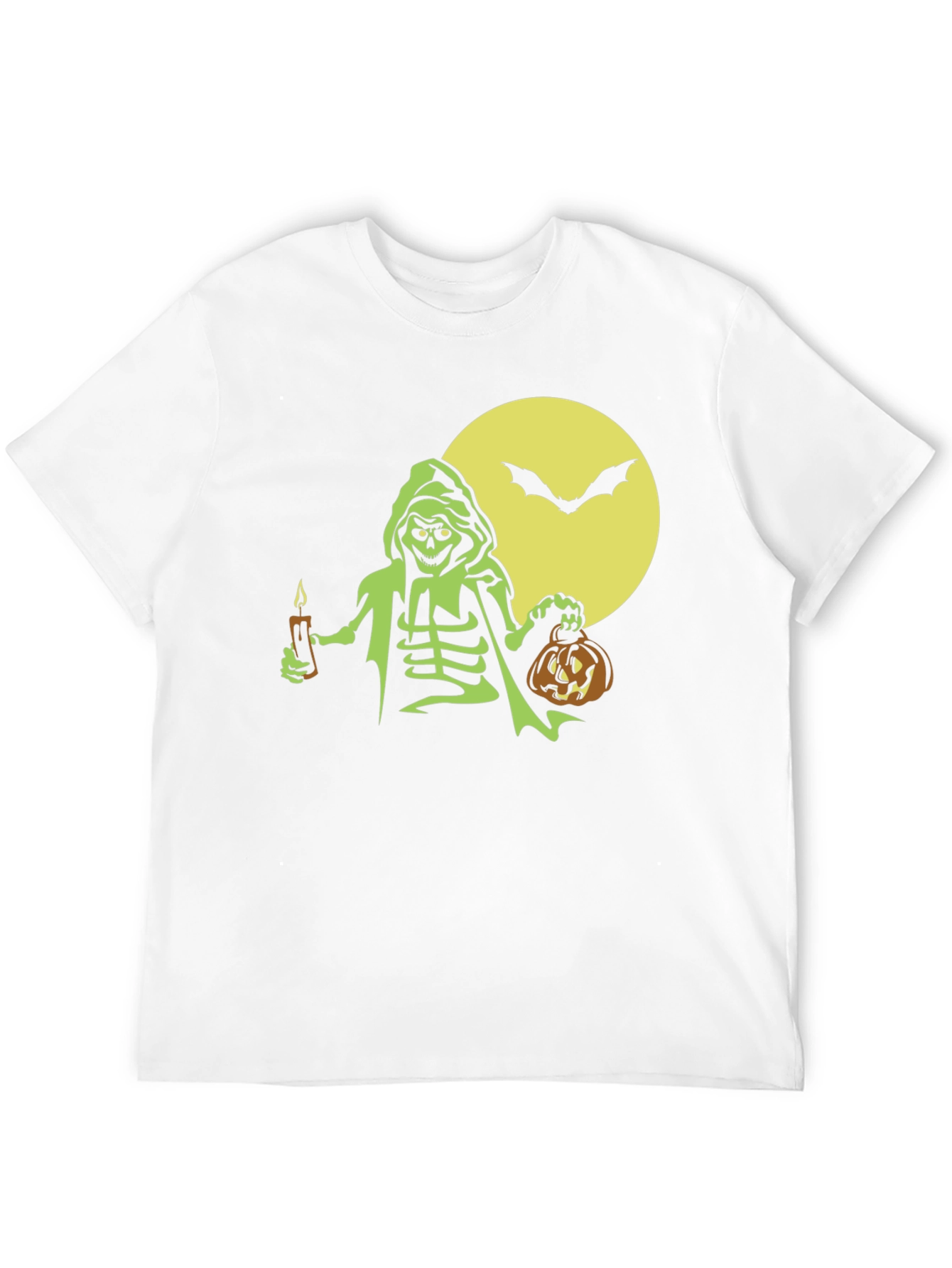 Halloween Skeleton Graphic Tee - Spooky Fun