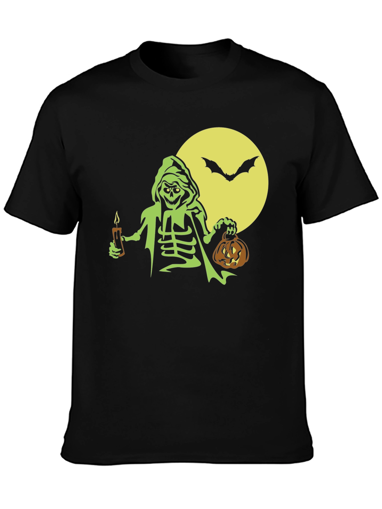 Halloween Skeleton Graphic Tee - Spooky Fun