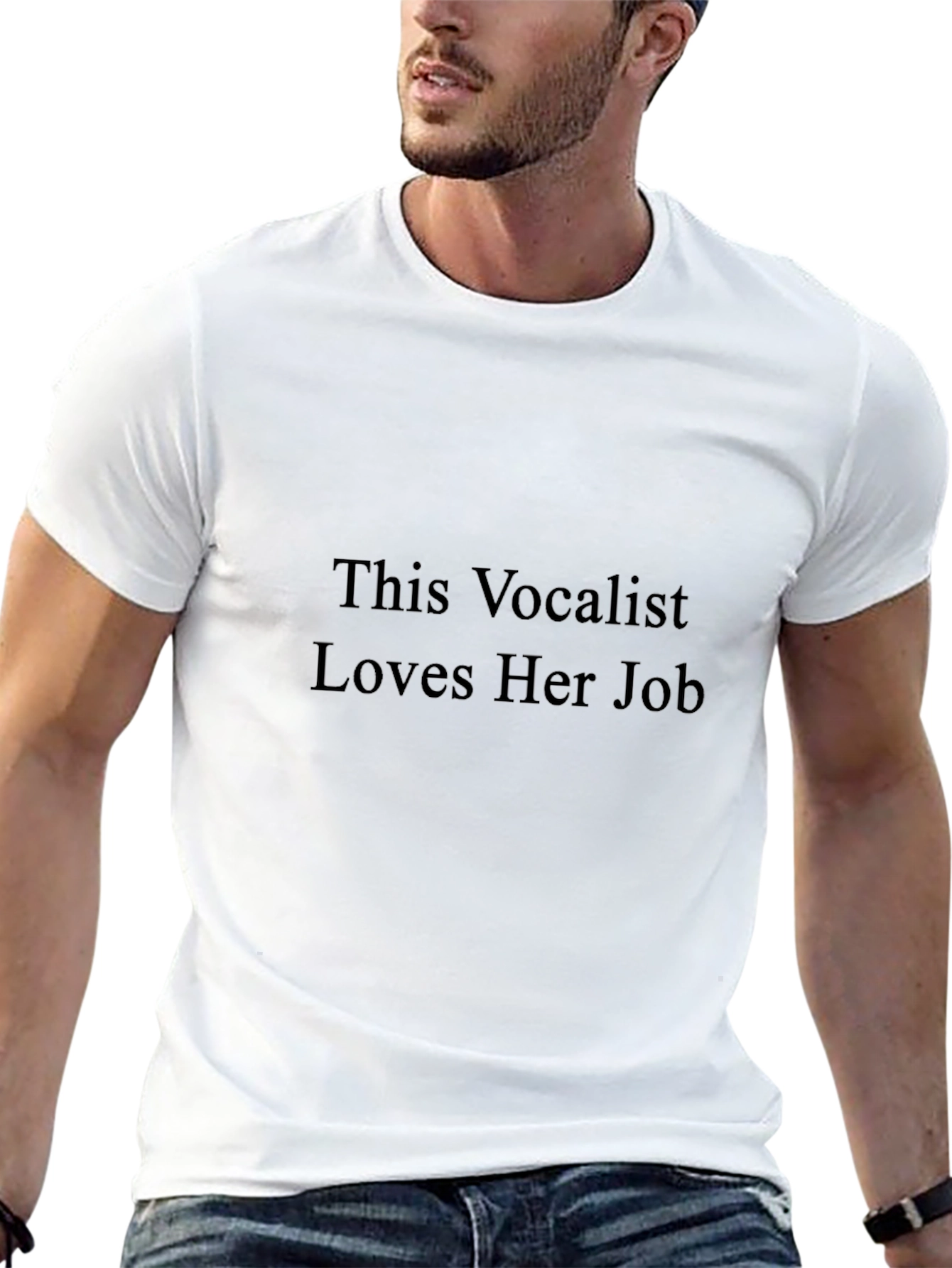 This Vocalist Loves Her Job Black T-Shirt