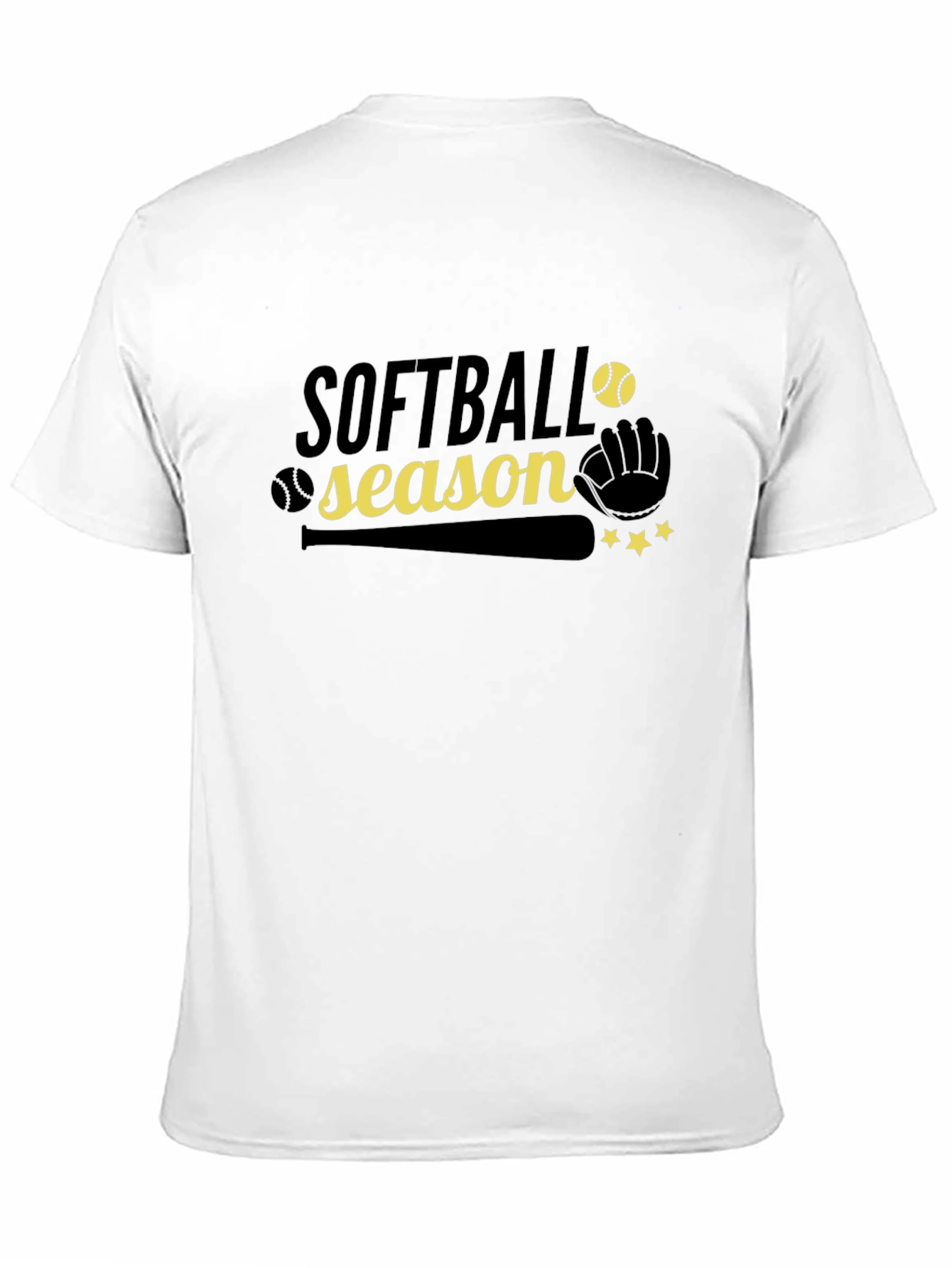 Softball Season Graphic Tee - Black