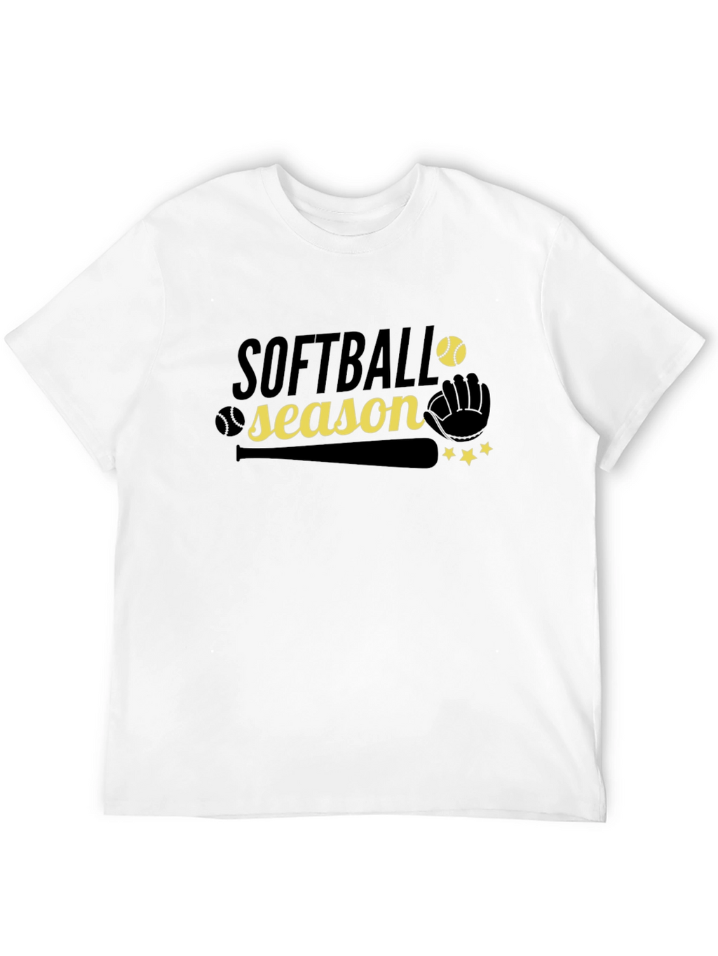 Softball Season Graphic Tee - Black