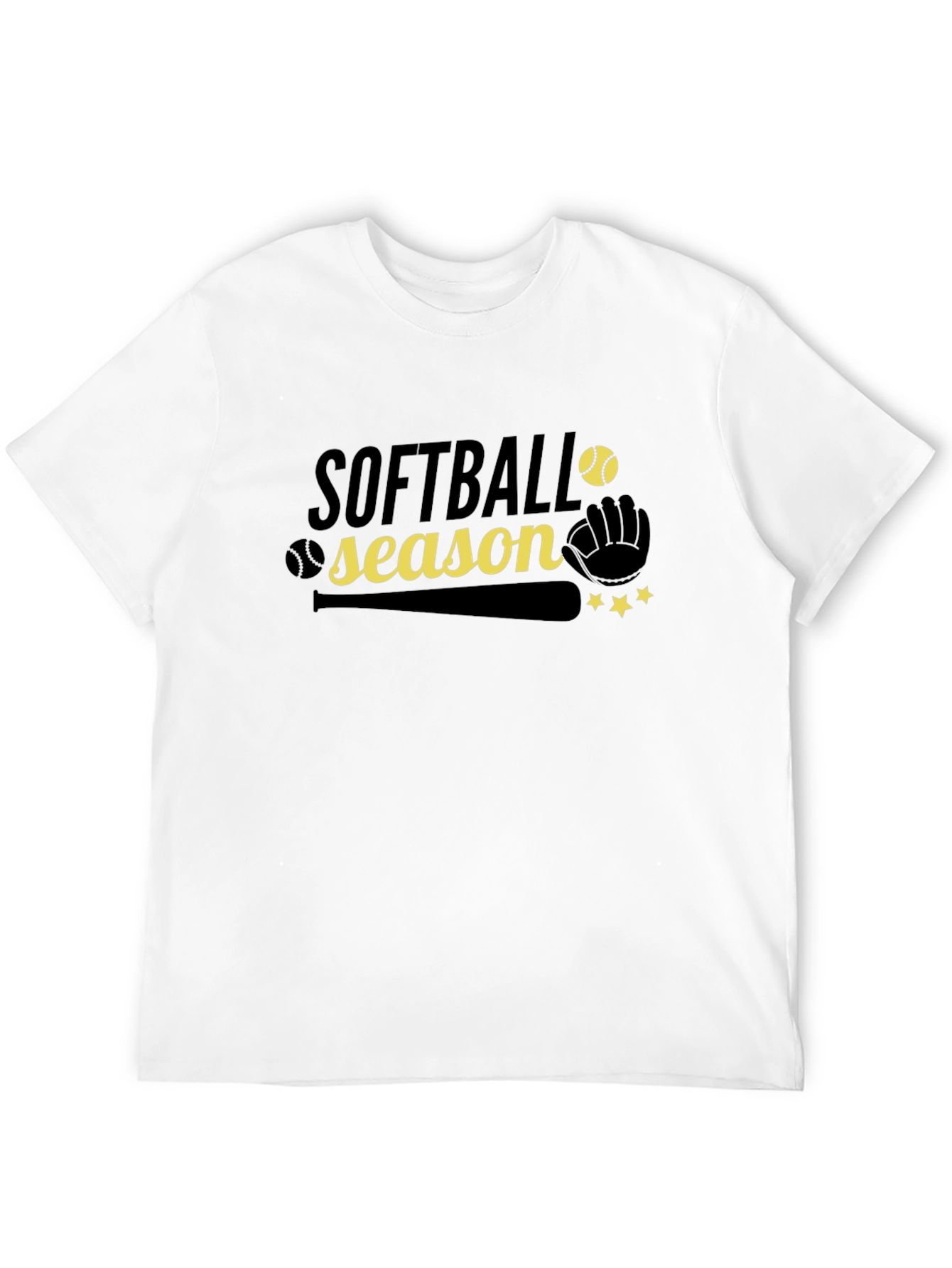 Softball Season Graphic Tee - Black