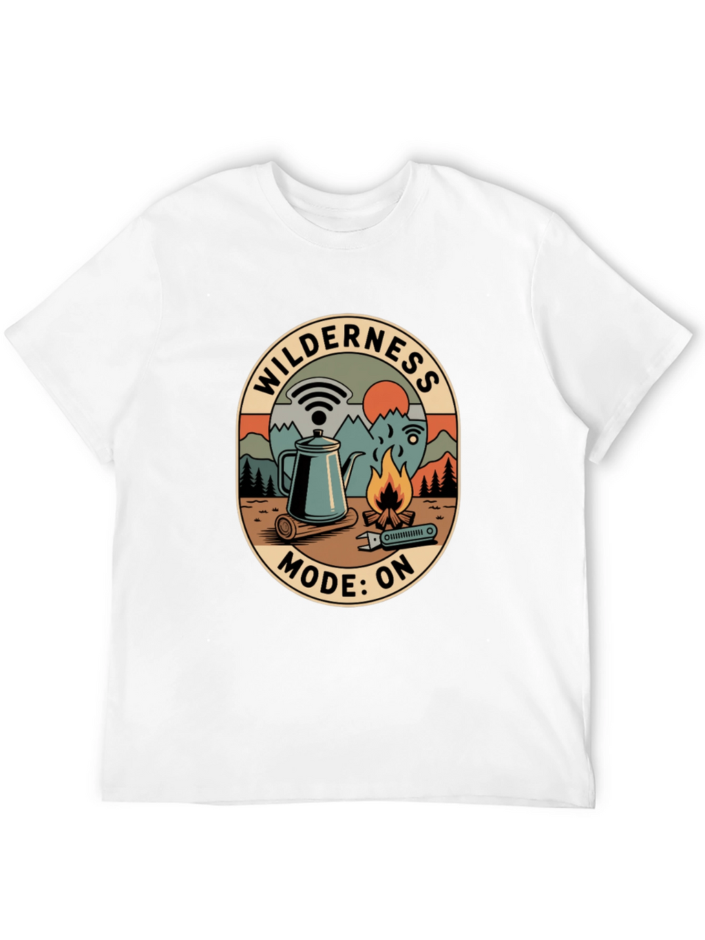 Wilderness Mode On Graphic Tee
