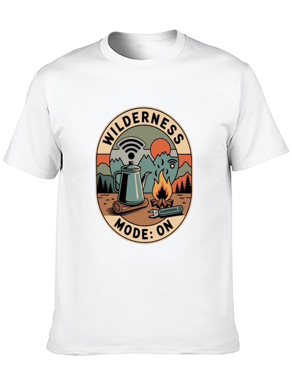 Wilderness Mode On Graphic Tee