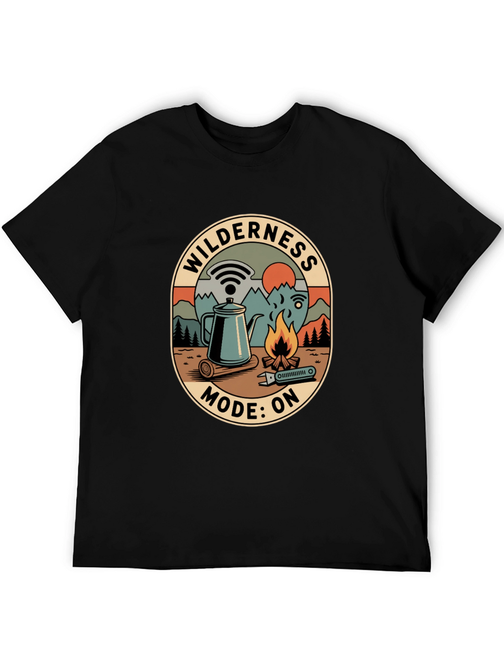 Wilderness Mode On Graphic Tee
