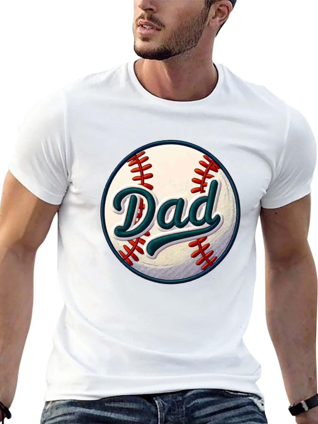 Dad Baseball Graphic T-Shirt