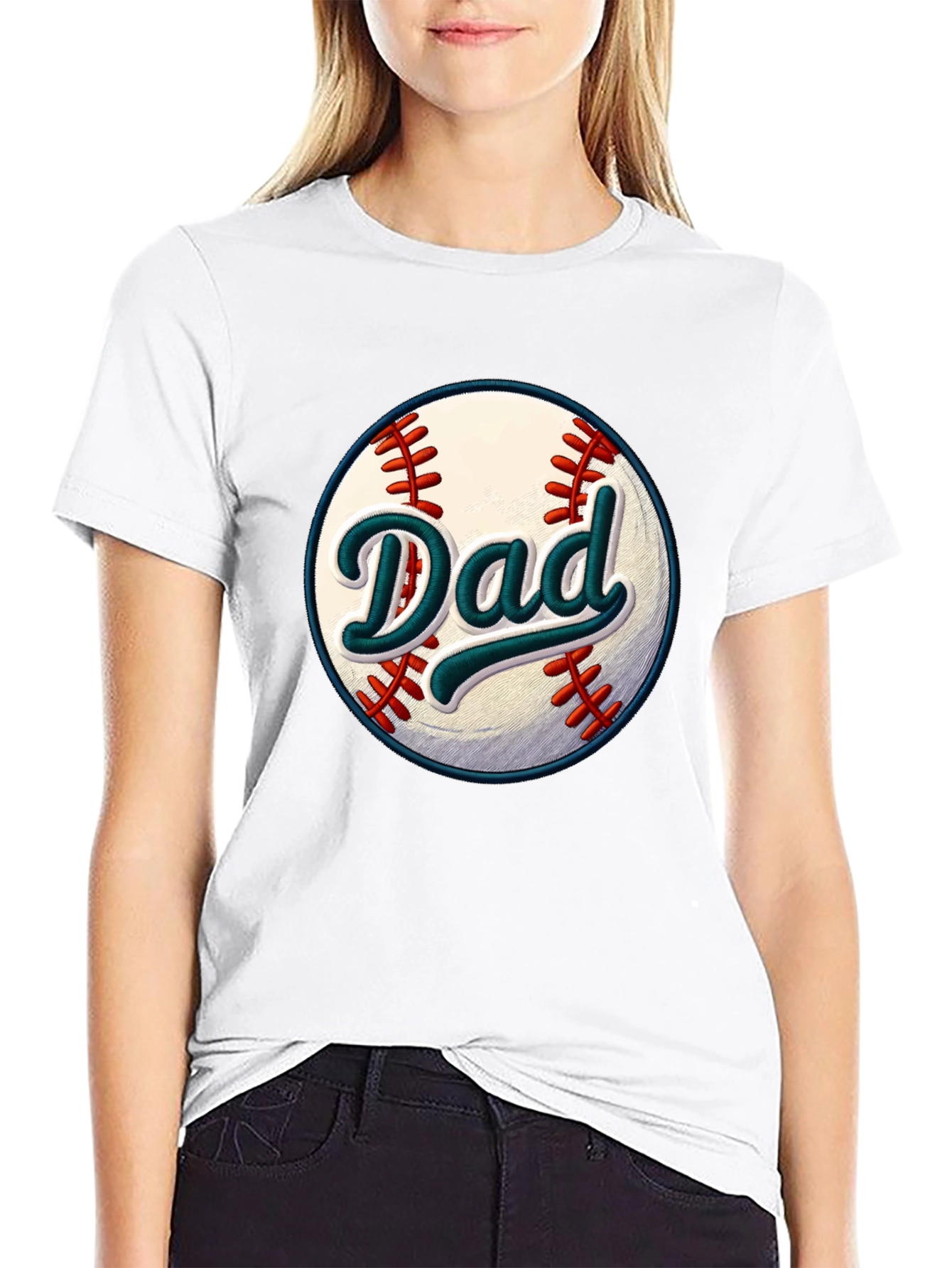 Dad Baseball Graphic T-Shirt